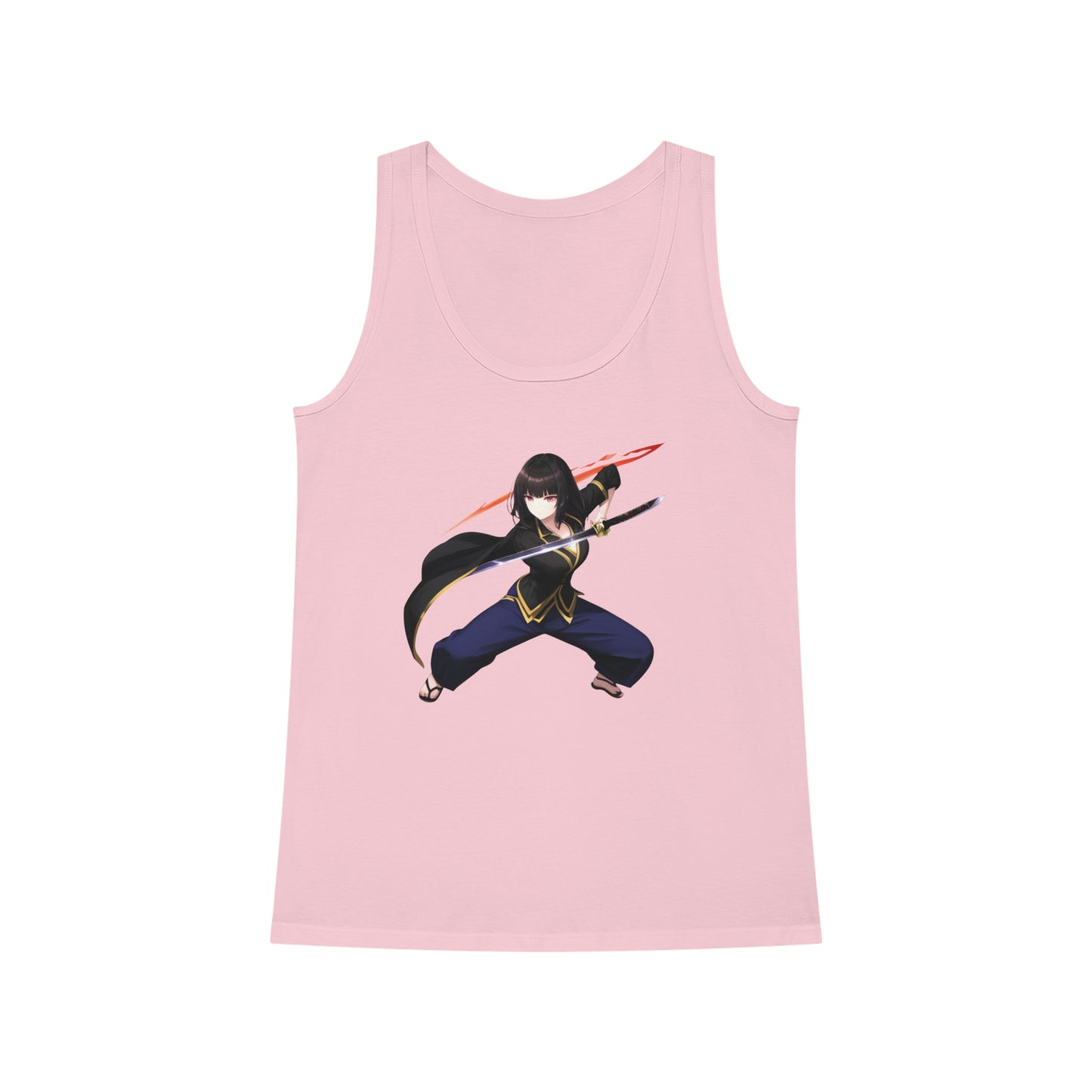 Anime Sword Warrior Girl | Cool Summer Tank Top | Festivals Workout Beach Streetwear