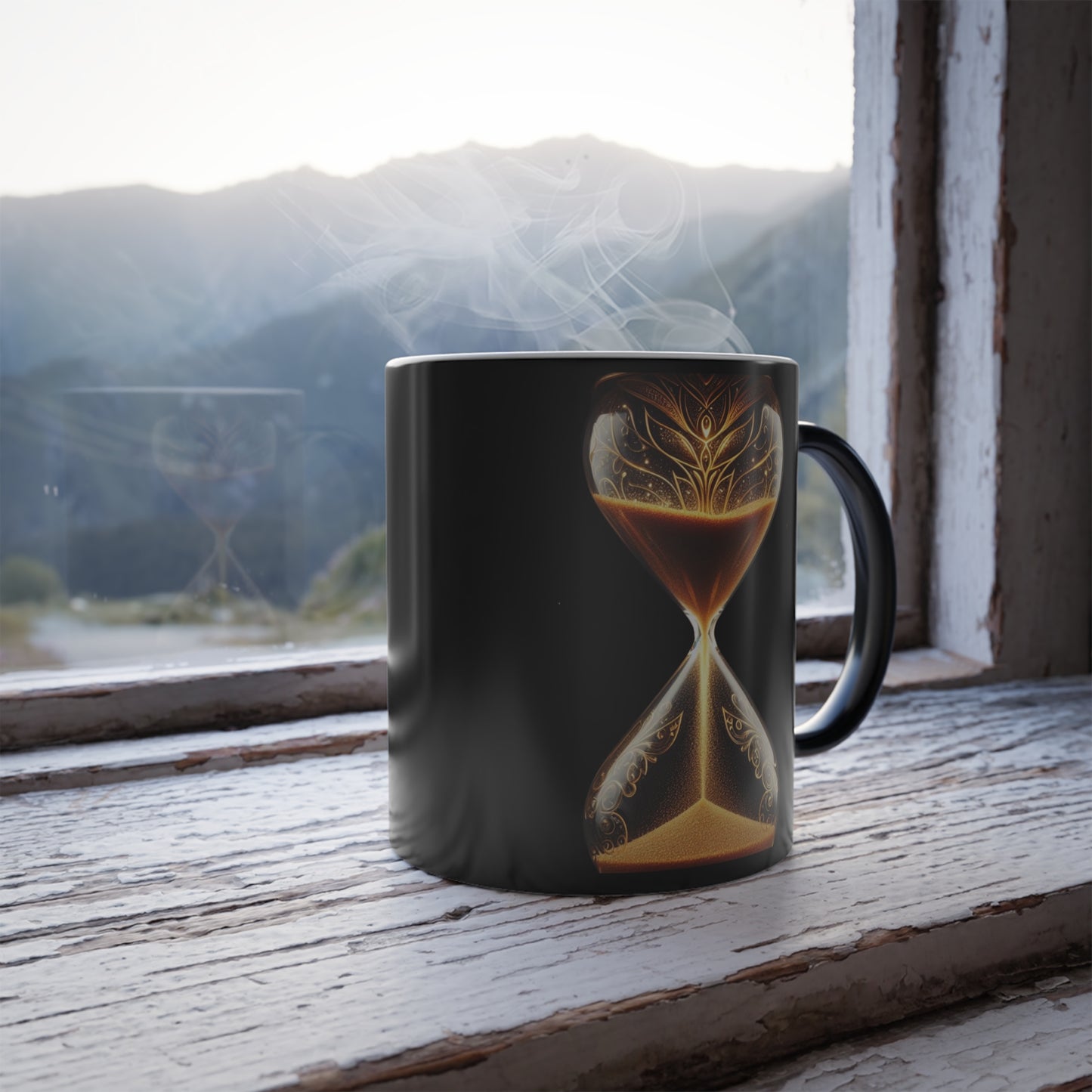 Time for Self-Love Hourglass Color Morphing Mug, 11oz / Gift Mug