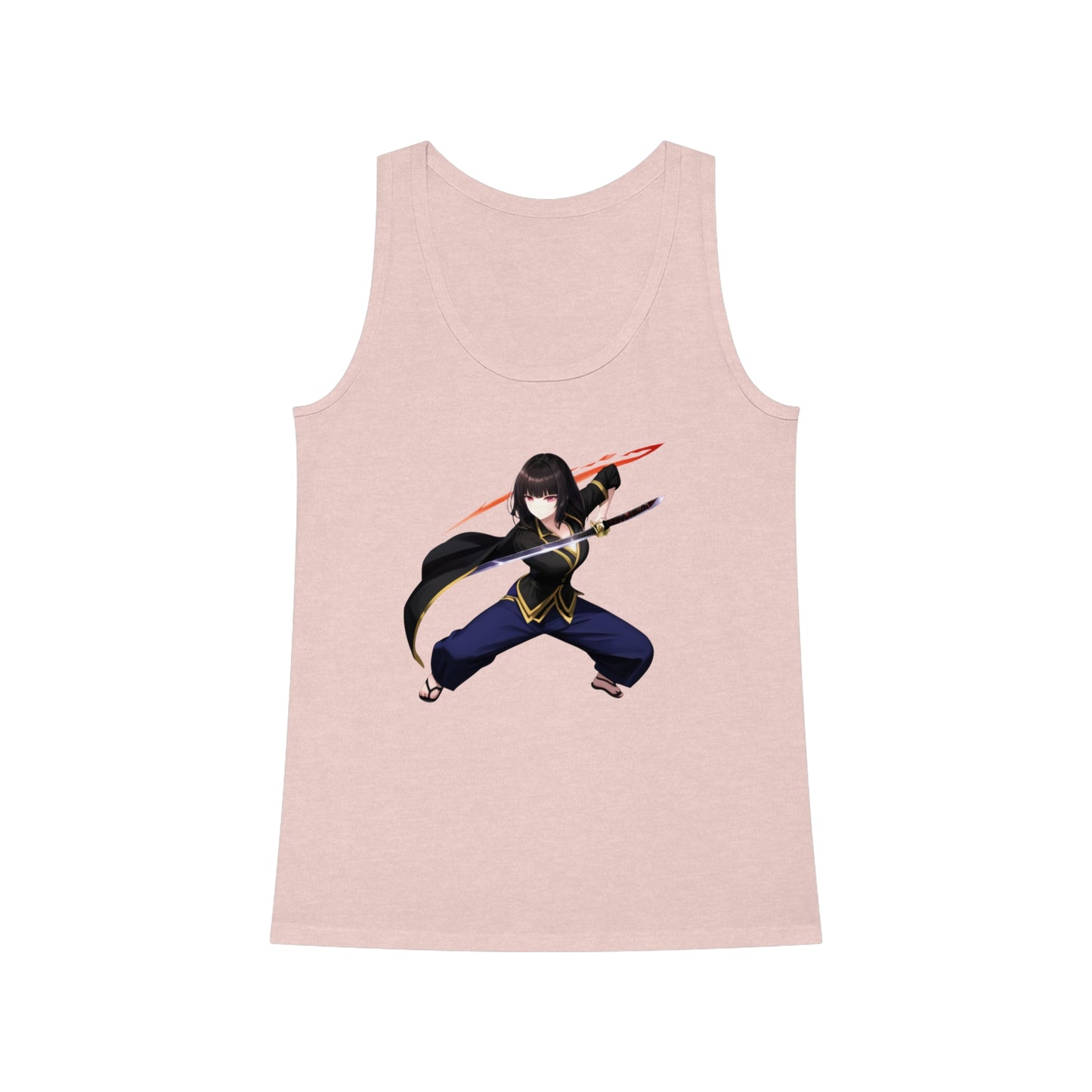 Anime Sword Warrior Girl | Cool Summer Tank Top | Festivals Workout Beach Streetwear