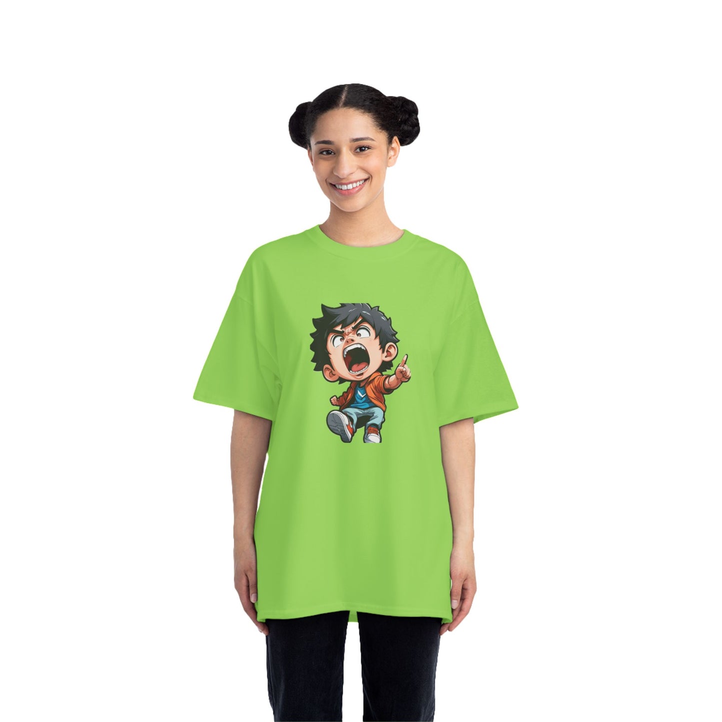 Mood of the Day Anime T-Shirt, Japanese Anime Style Boy Cool Graphic Tee Pop Art Manga Shirt Streetwear Casual T Shirt Unique Design