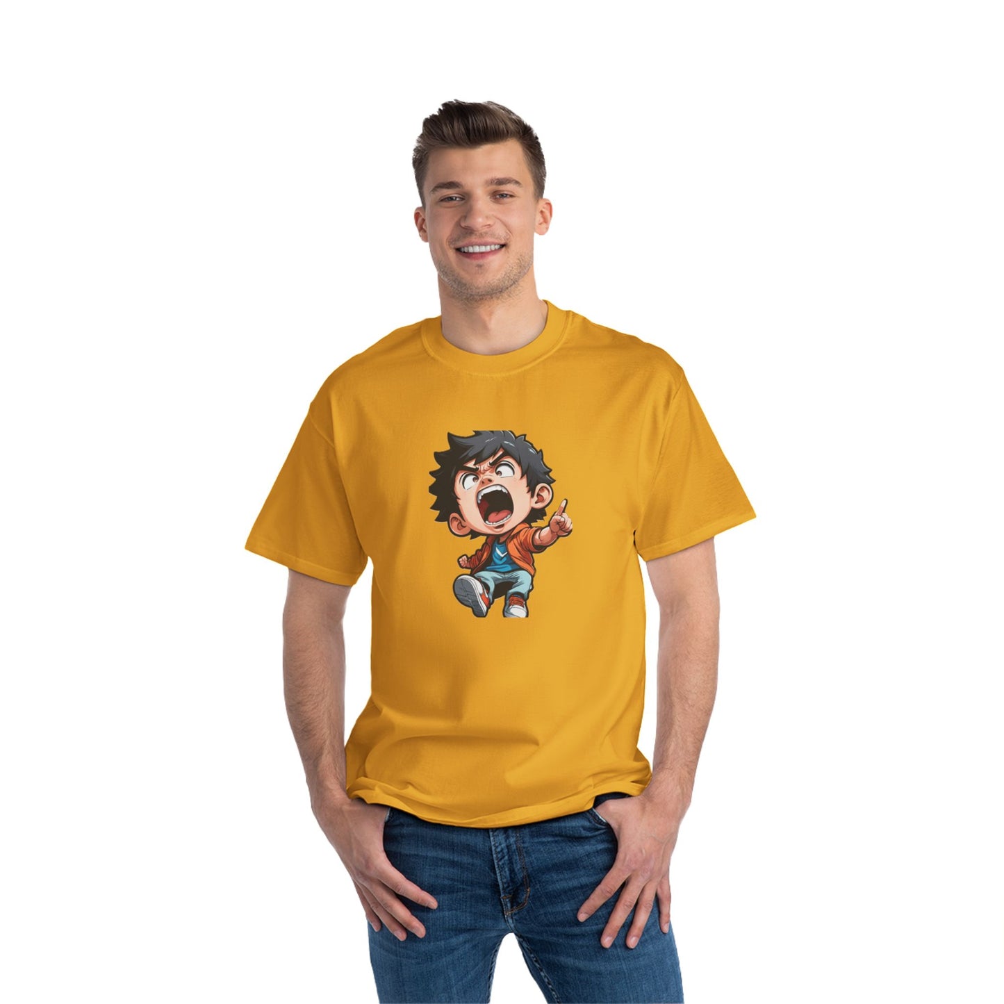 Mood of the Day Anime T-Shirt, Japanese Anime Style Boy Cool Graphic Tee Pop Art Manga Shirt Streetwear Casual T Shirt Unique Design