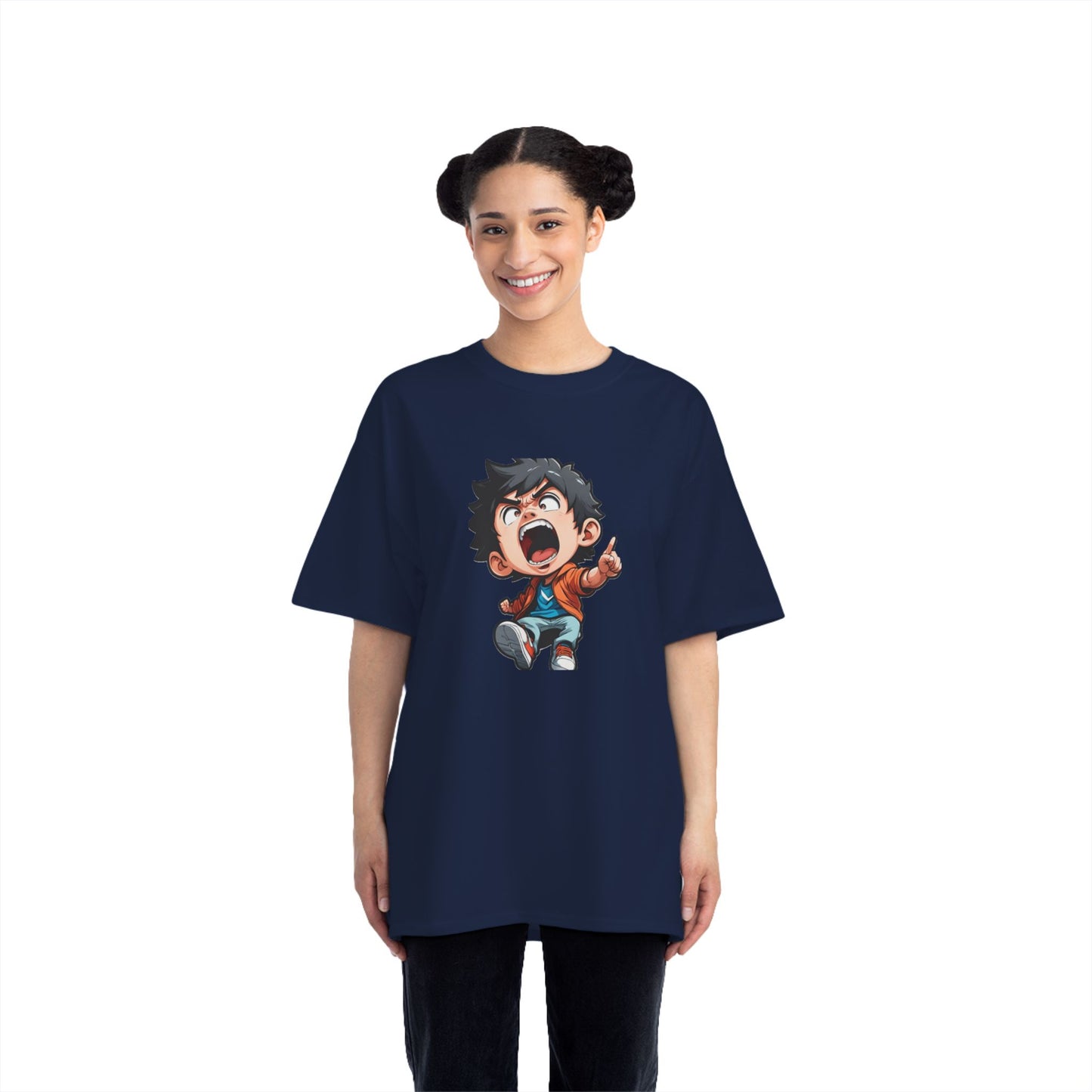 Mood of the Day Anime T-Shirt, Japanese Anime Style Boy Cool Graphic Tee Pop Art Manga Shirt Streetwear Casual T Shirt Unique Design