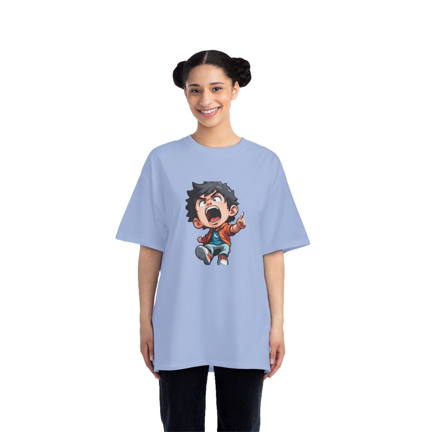 Mood of the Day Anime T-Shirt, Japanese Anime Style Boy Cool Graphic Tee Pop Art Manga Shirt Streetwear Casual T Shirt Unique Design