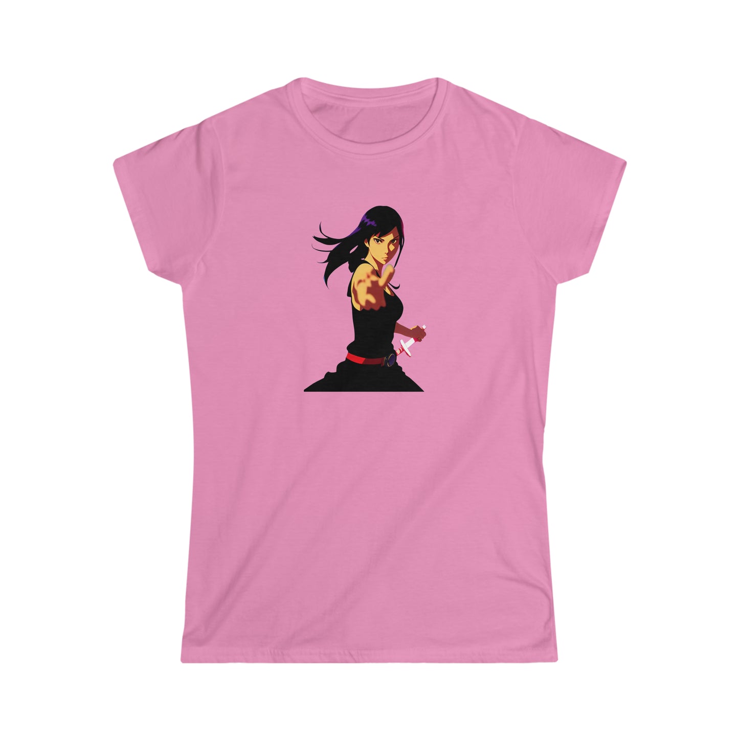 Anime Inner Warrior Girl Tee | Hip Cool Summer Casual Hangout T-Shirt | Workout Beach Tee