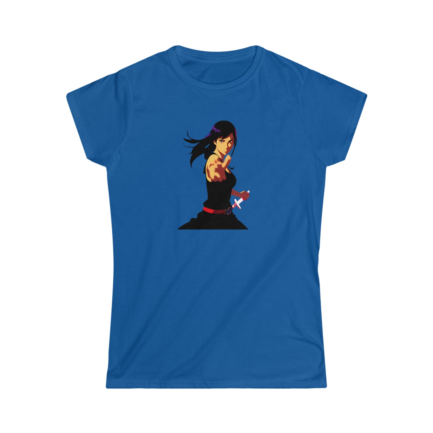 Anime Inner Warrior Girl Tee | Hip Cool Summer Casual Hangout T-Shirt | Workout Beach Tee