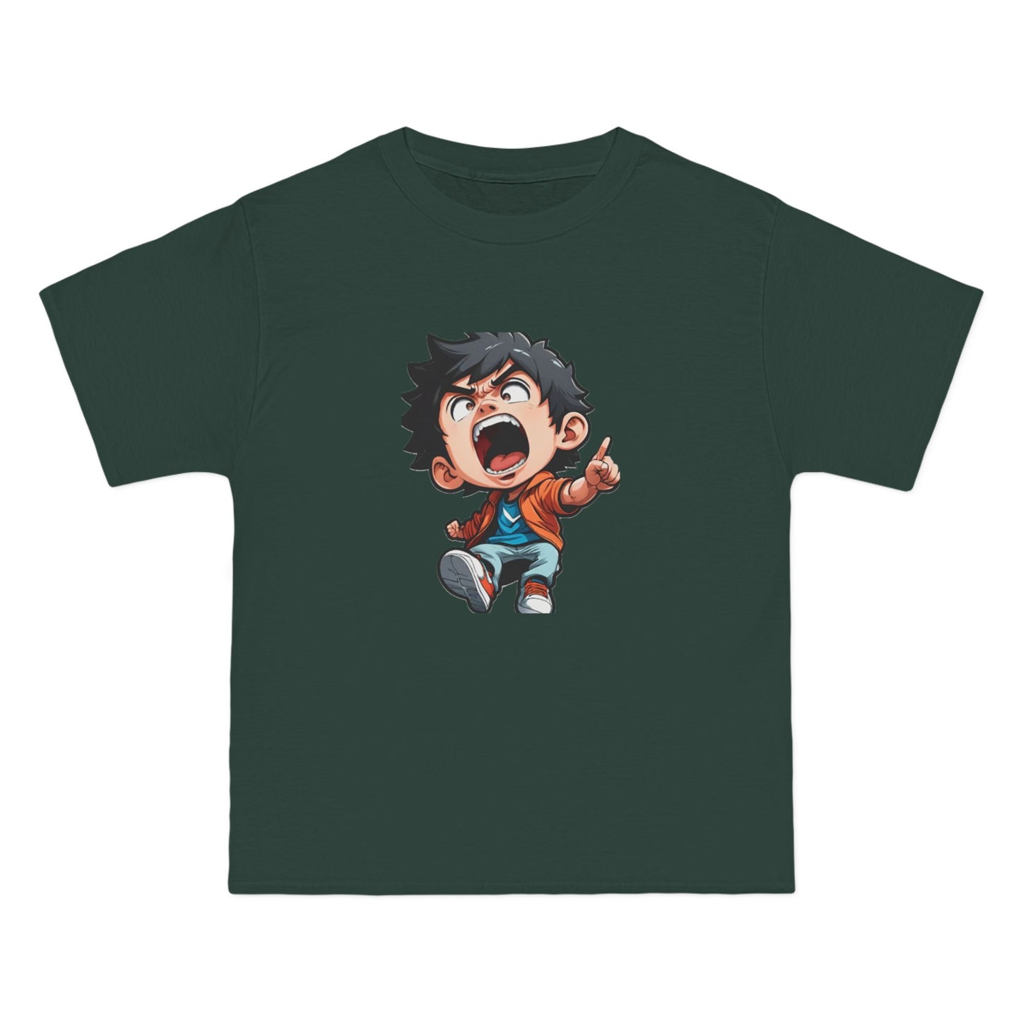 Mood of the Day Anime T-Shirt, Japanese Anime Style Boy Cool Graphic Tee Pop Art Manga Shirt Streetwear Casual T Shirt Unique Design