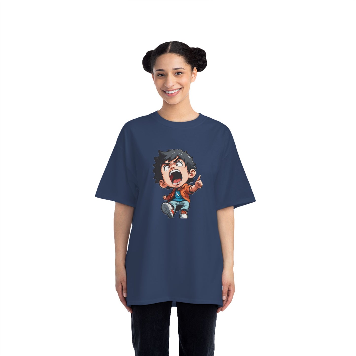 Mood of the Day Anime T-Shirt, Japanese Anime Style Boy Cool Graphic Tee Pop Art Manga Shirt Streetwear Casual T Shirt Unique Design