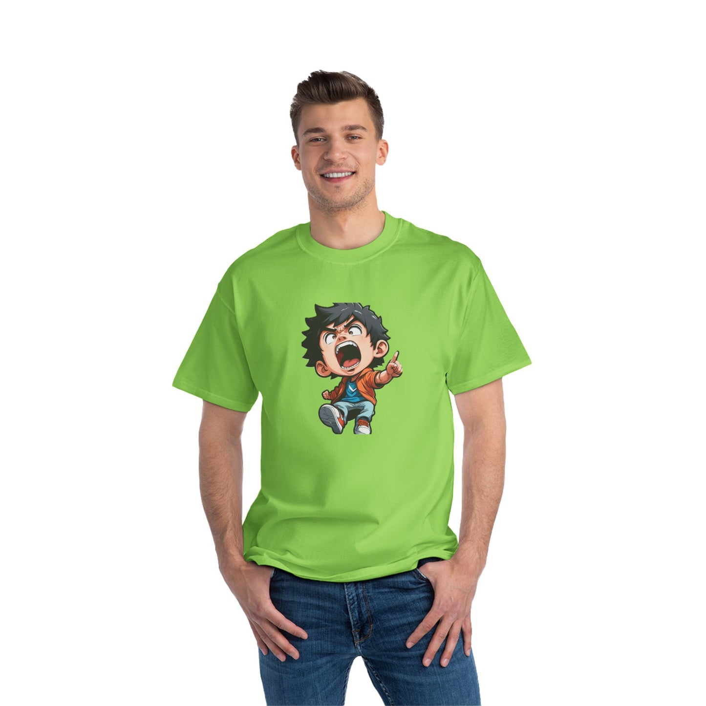 Mood of the Day Anime T-Shirt, Japanese Anime Style Boy Cool Graphic Tee Pop Art Manga Shirt Streetwear Casual T Shirt Unique Design