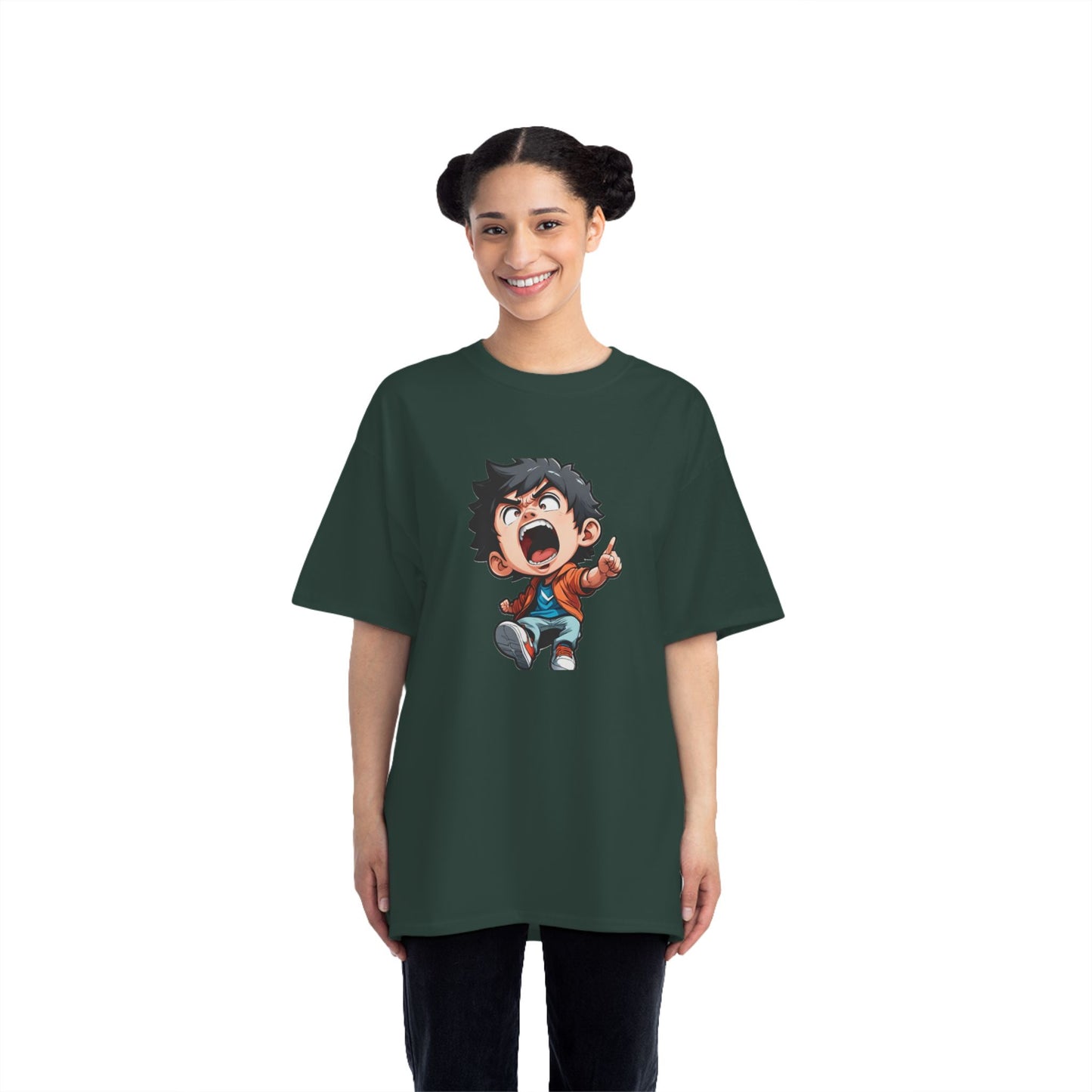 Mood of the Day Anime T-Shirt, Japanese Anime Style Boy Cool Graphic Tee Pop Art Manga Shirt Streetwear Casual T Shirt Unique Design