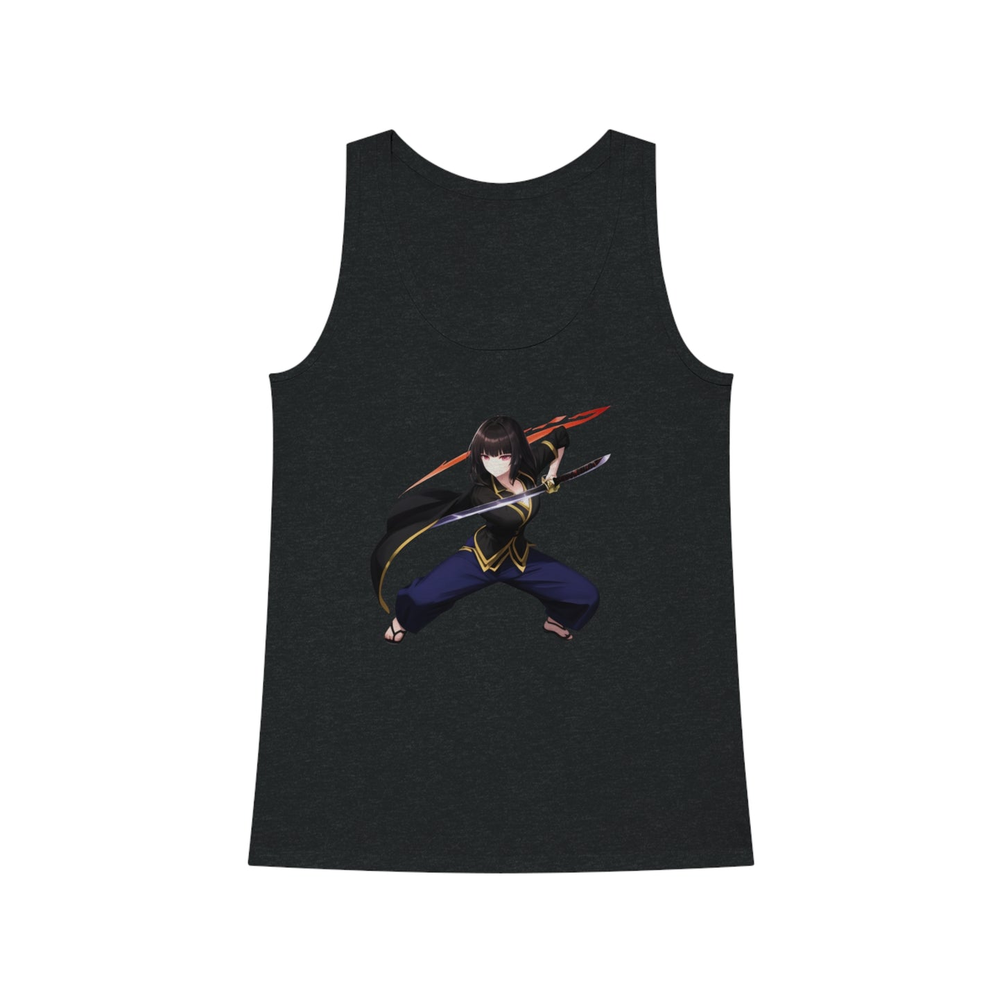 Anime Sword Warrior Girl | Cool Summer Tank Top | Festivals Workout Beach Streetwear