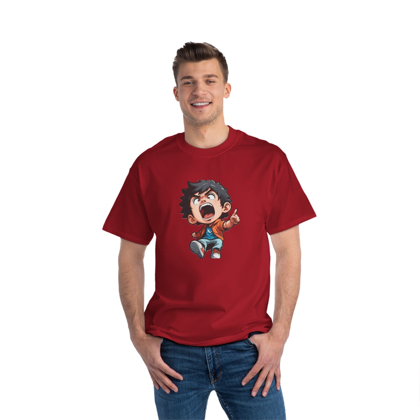 Mood of the Day Anime T-Shirt, Japanese Anime Style Boy Cool Graphic Tee Pop Art Manga Shirt Streetwear Casual T Shirt Unique Design