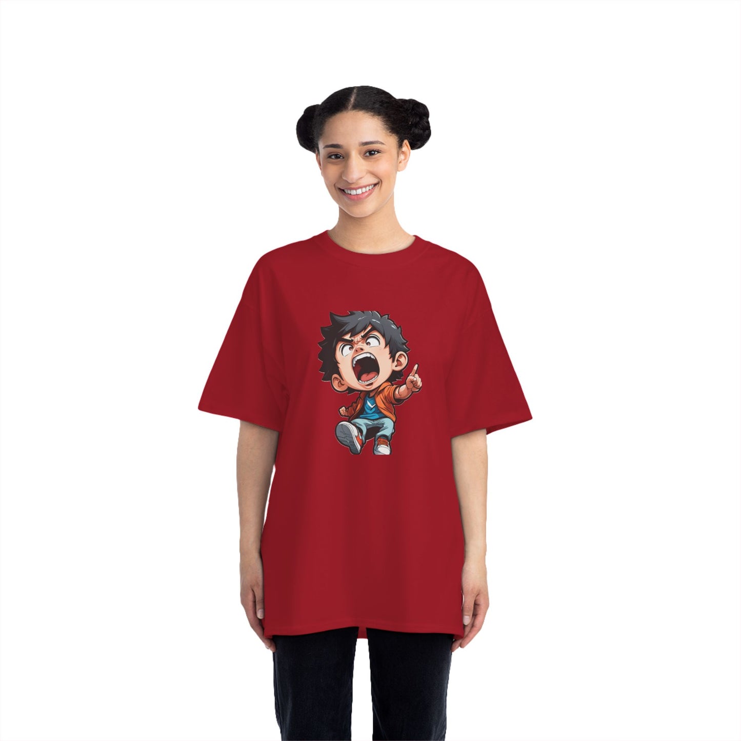 Mood of the Day Anime T-Shirt, Japanese Anime Style Boy Cool Graphic Tee Pop Art Manga Shirt Streetwear Casual T Shirt Unique Design