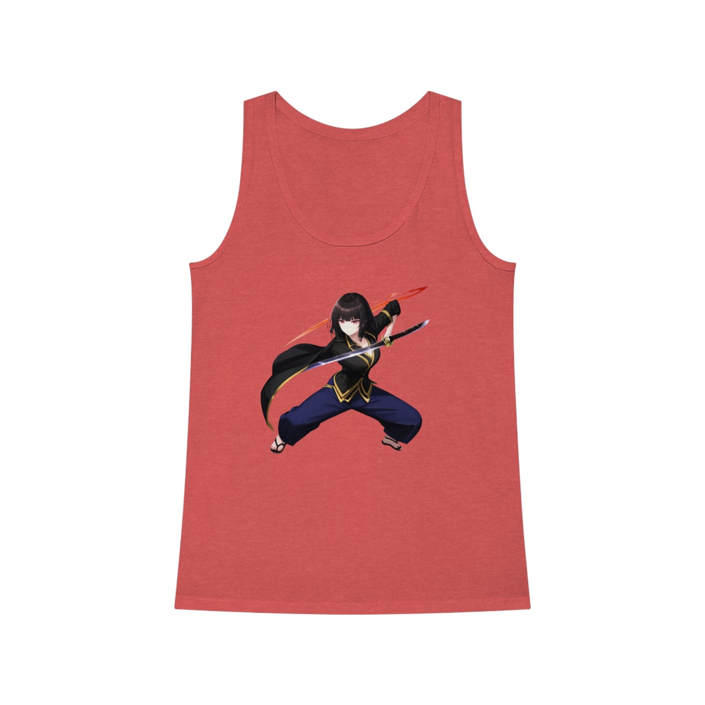 Anime Sword Warrior Girl | Cool Summer Tank Top | Festivals Workout Beach Streetwear