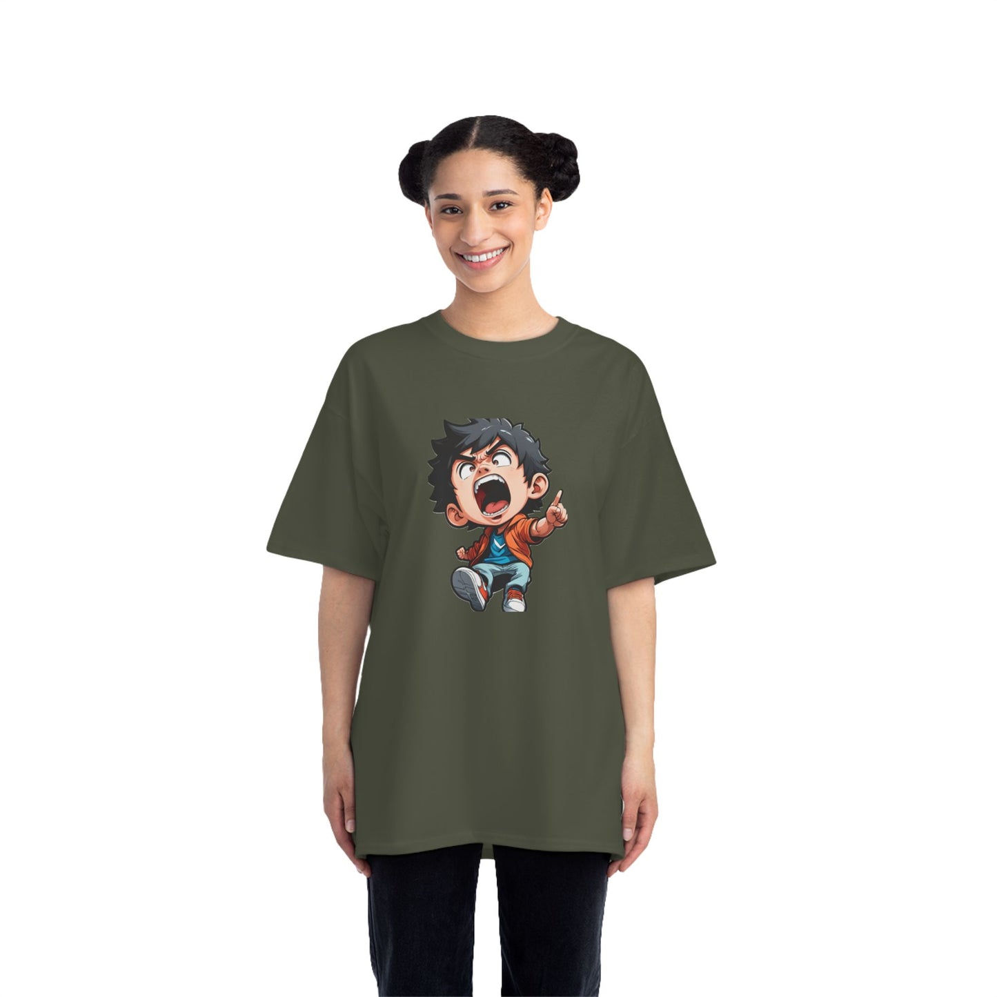 Mood of the Day Anime T-Shirt, Japanese Anime Style Boy Cool Graphic Tee Pop Art Manga Shirt Streetwear Casual T Shirt Unique Design