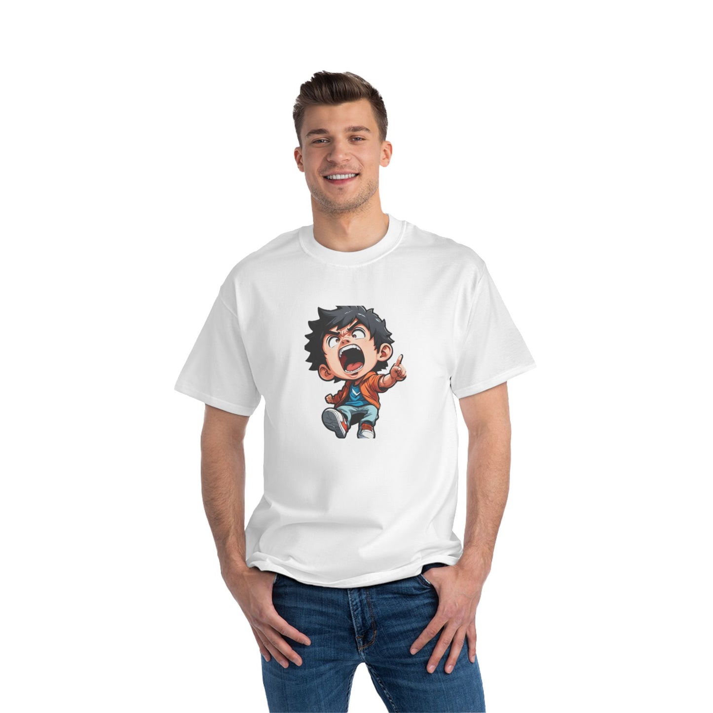 Mood of the Day Anime T-Shirt, Japanese Anime Style Boy Cool Graphic Tee Pop Art Manga Shirt Streetwear Casual T Shirt Unique Design