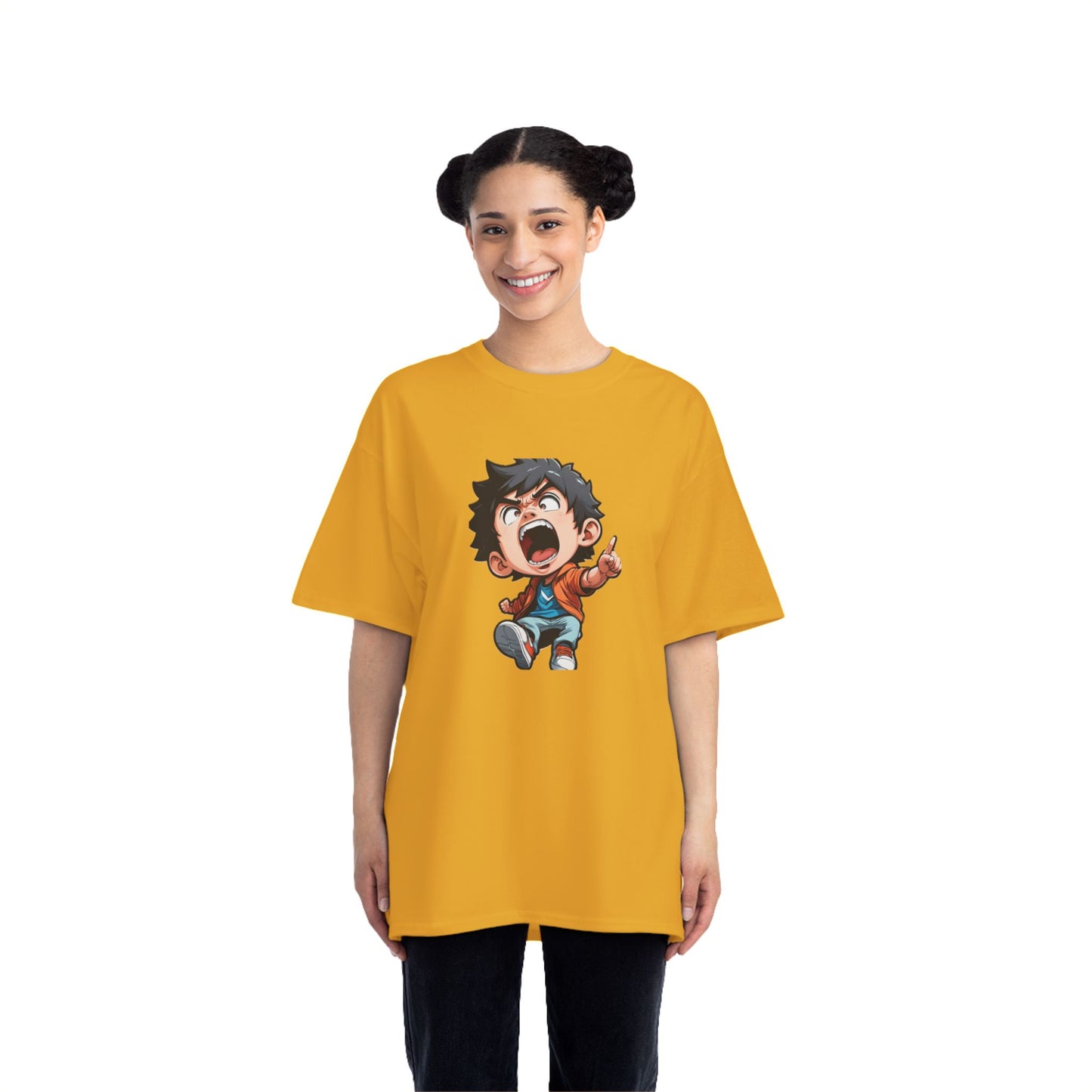 Mood of the Day Anime T-Shirt, Japanese Anime Style Boy Cool Graphic Tee Pop Art Manga Shirt Streetwear Casual T Shirt Unique Design