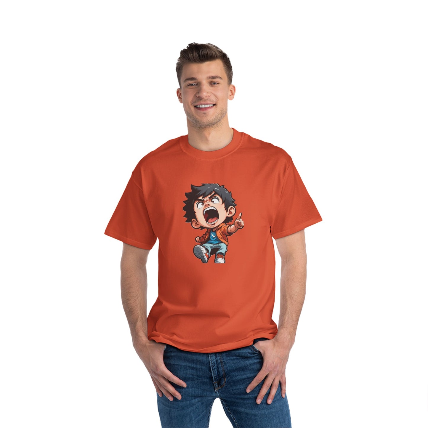 Mood of the Day Anime T-Shirt, Japanese Anime Style Boy Cool Graphic Tee Pop Art Manga Shirt Streetwear Casual T Shirt Unique Design
