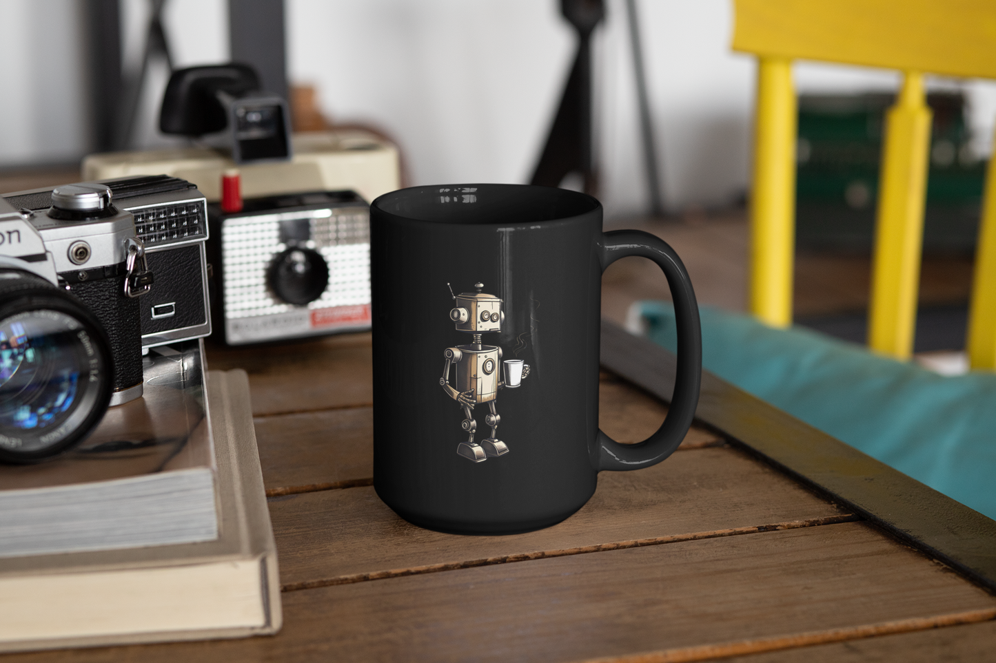 Caffeine Fuel Robot Mug, 15oz | Coffee Lovers | Robots and Coffee | Any Occasion Gift