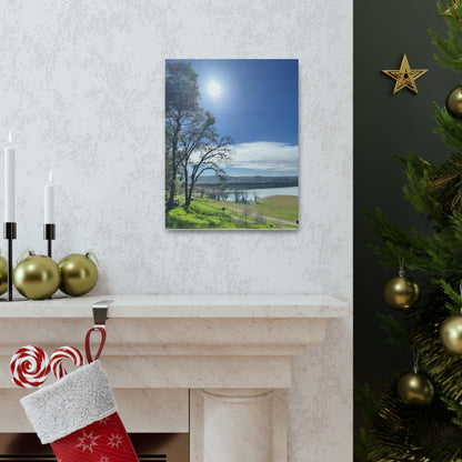 Tranquil Lake Overlook | Canvas Print Gallery Wrap