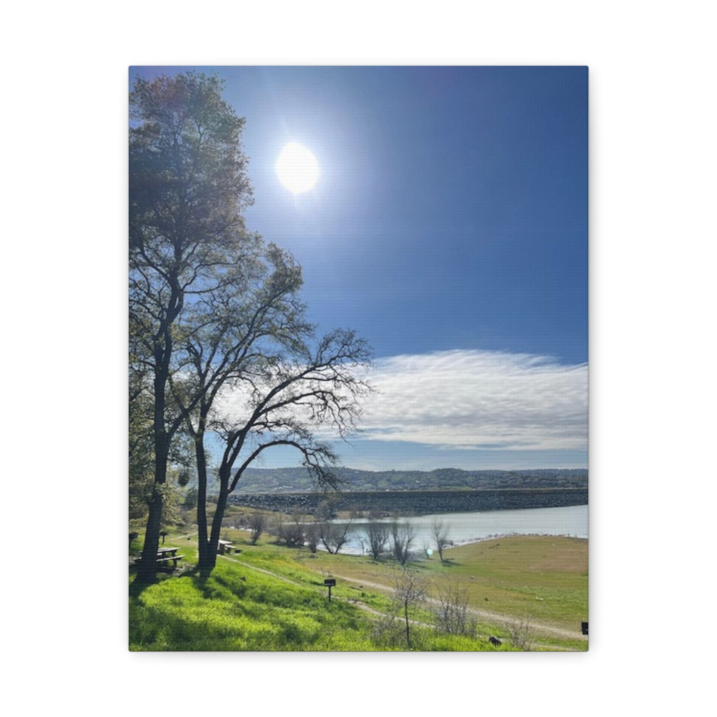 Tranquil Lake Overlook | Canvas Print Gallery Wrap
