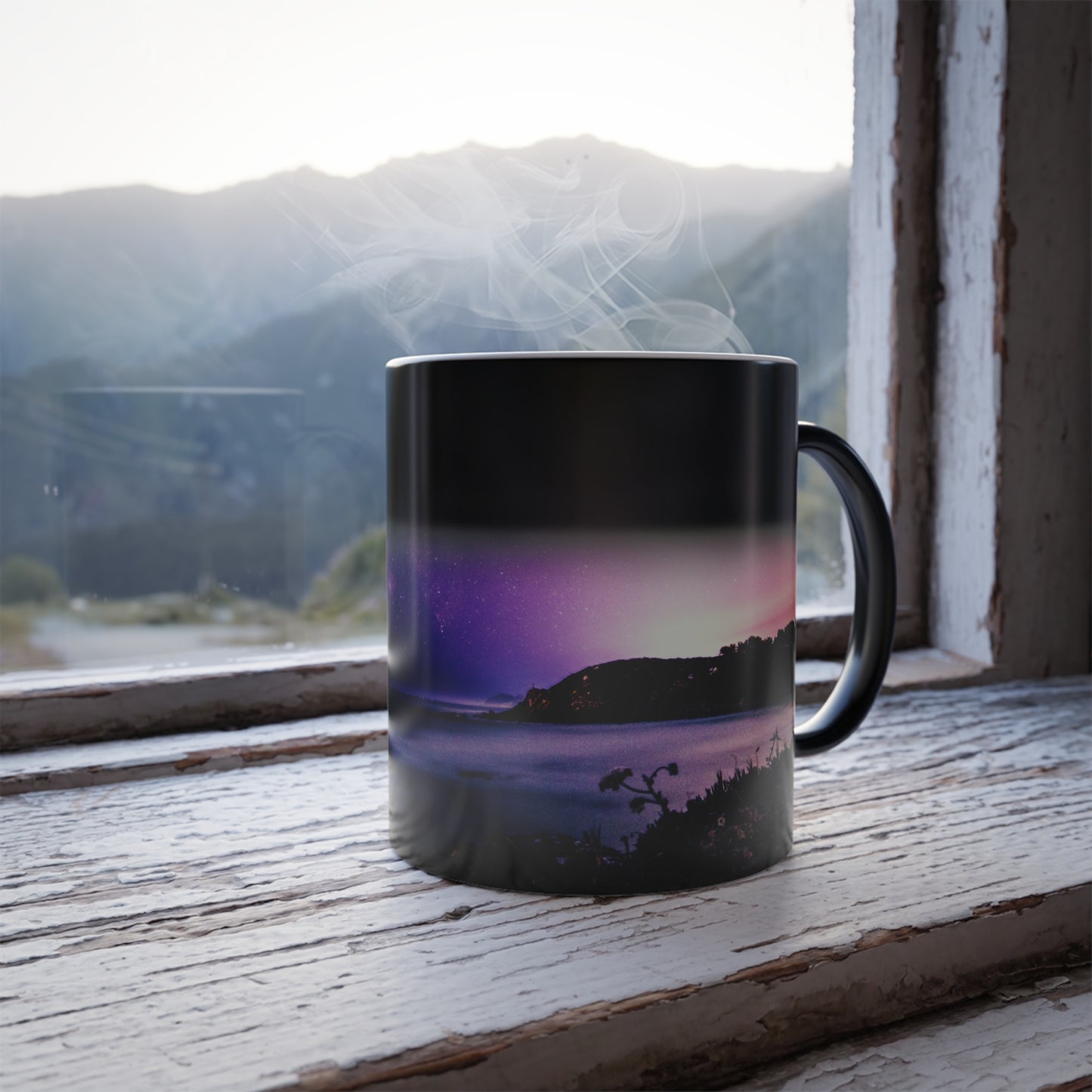 Milky Way Sunset Sky Color Morphing Mug, 11oz / Gift Mug