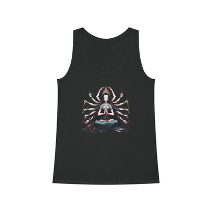 Goddess of Compassion Meditation Tank Top| Hip Cool Summer Casual Hangout Top | Workout Beach Streetwear