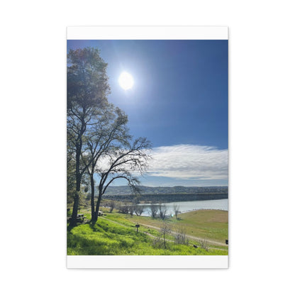 Tranquil Lake Overlook | Canvas Print Gallery Wrap