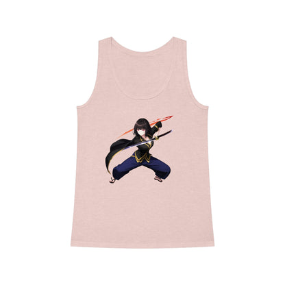Anime Sword Warrior Girl | Cool Summer Tank Top | Festivals Workout Beach Streetwear