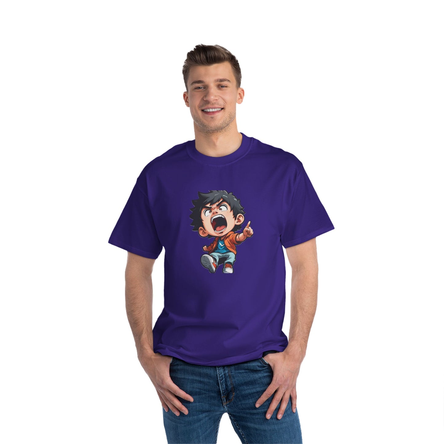 Mood of the Day Anime T-Shirt, Japanese Anime Style Boy Cool Graphic Tee Pop Art Manga Shirt Streetwear Casual T Shirt Unique Design