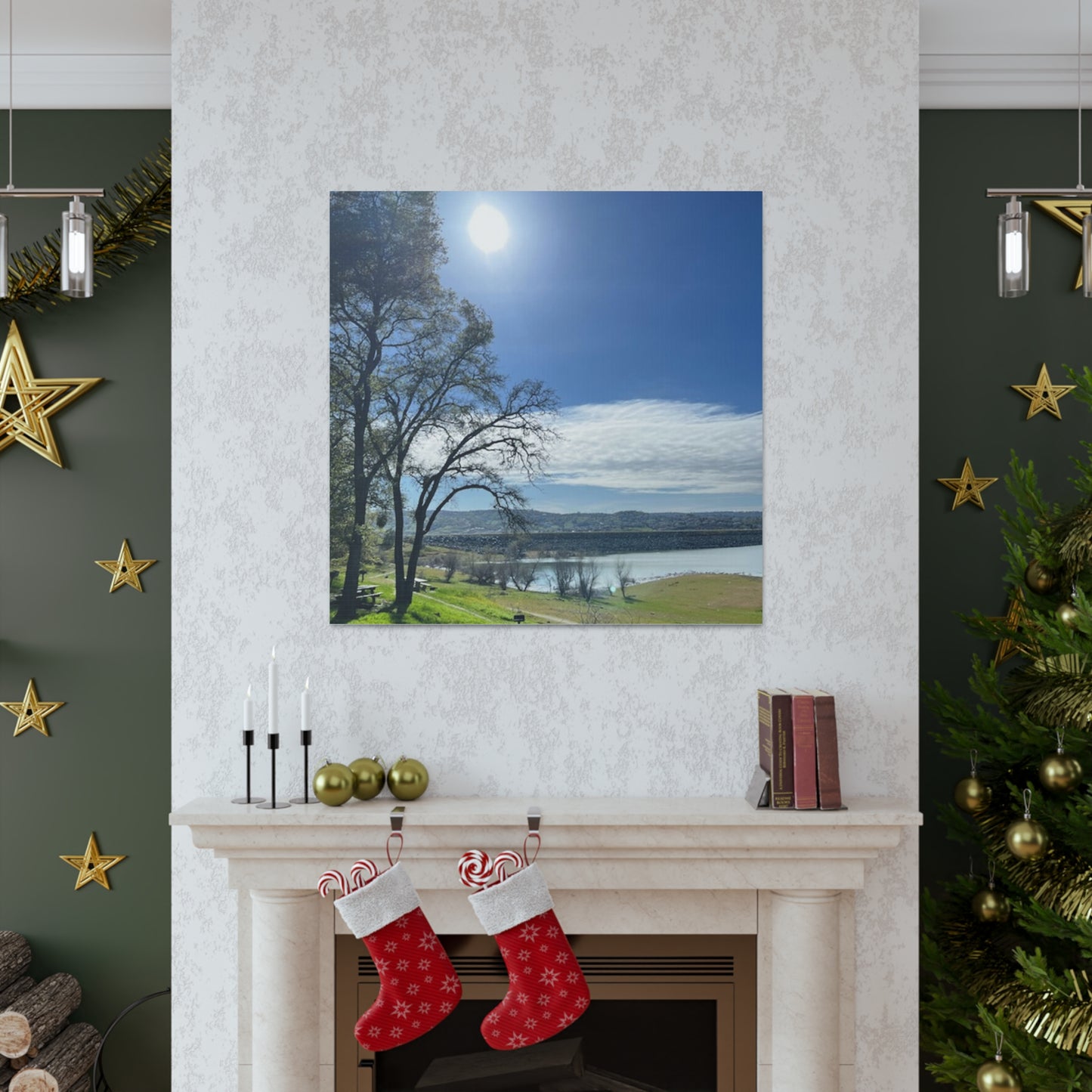 Tranquil Lake Overlook | Canvas Print Gallery Wrap