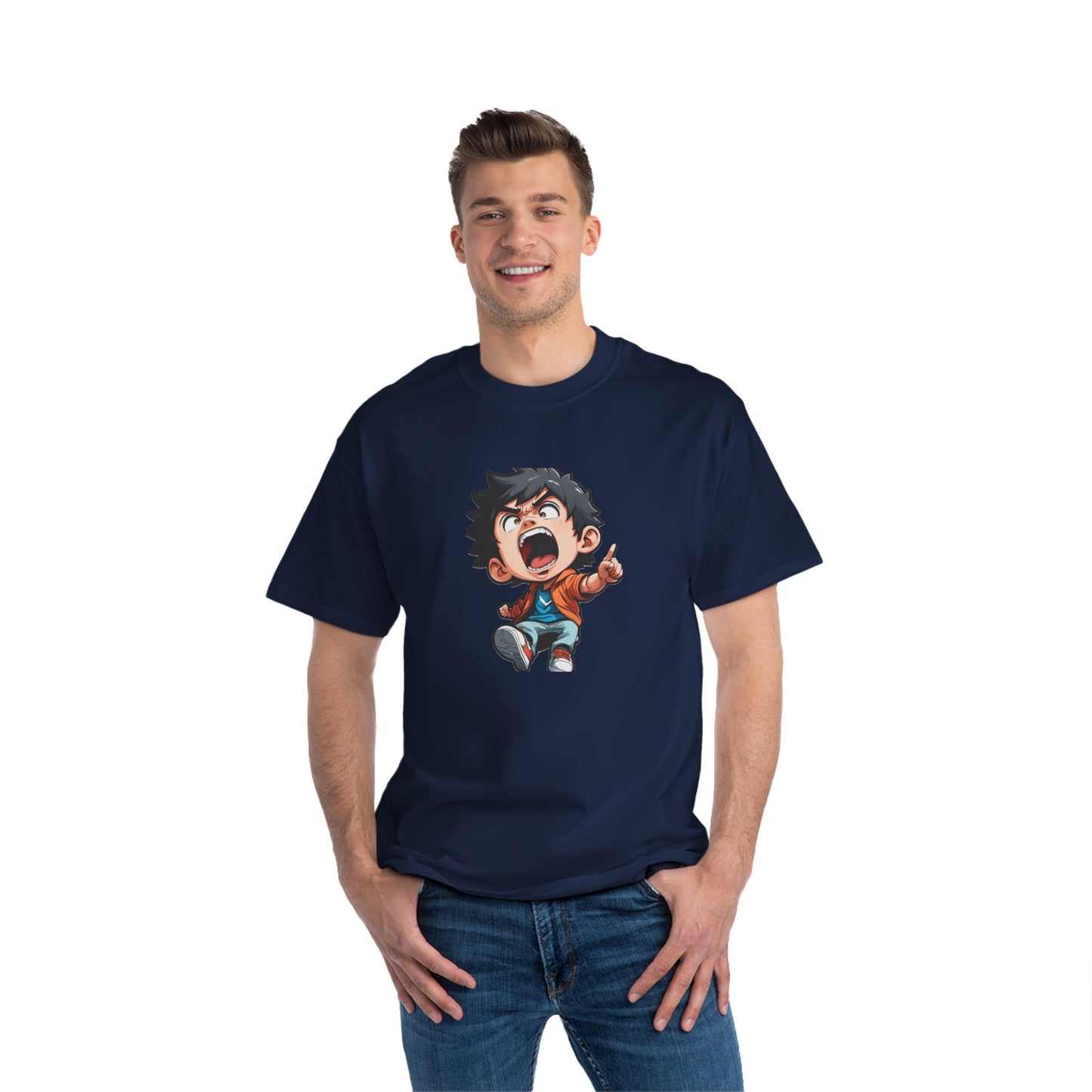 Mood of the Day Anime T-Shirt, Japanese Anime Style Boy Cool Graphic Tee Pop Art Manga Shirt Streetwear Casual T Shirt Unique Design