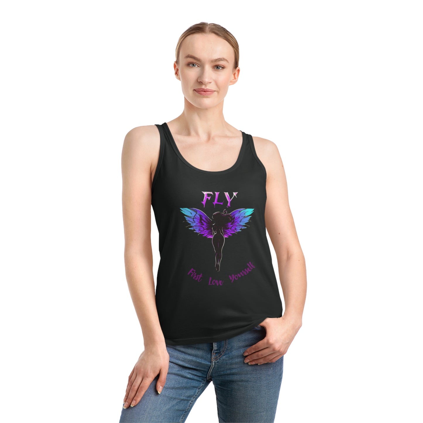 FLY Angel Tank Top | Concert Festivals Beach Summer Tank Top | Casual Inspirational Streetwear