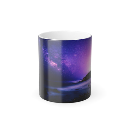 Milky Way Sunset Sky Color Morphing Mug, 11oz / Gift Mug