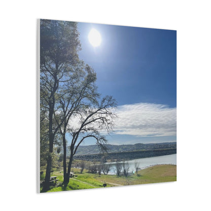 Tranquil Lake Overlook | Canvas Print Gallery Wrap