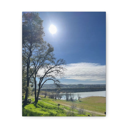 Tranquil Lake Overlook | Canvas Print Gallery Wrap