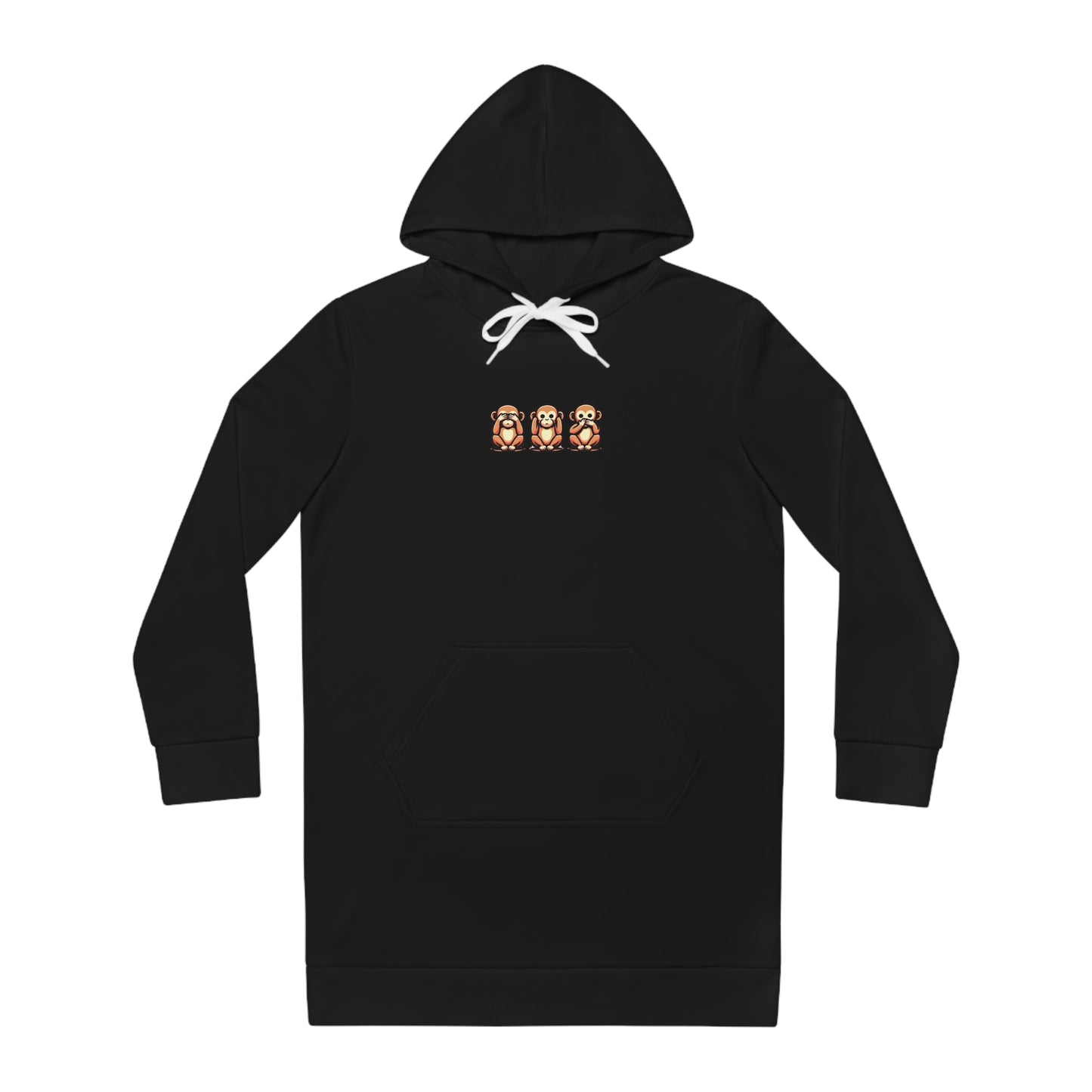 3 Monkeys Hoodie Dress
