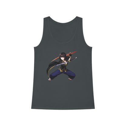 Anime Sword Warrior Girl | Cool Summer Tank Top | Festivals Workout Beach Streetwear