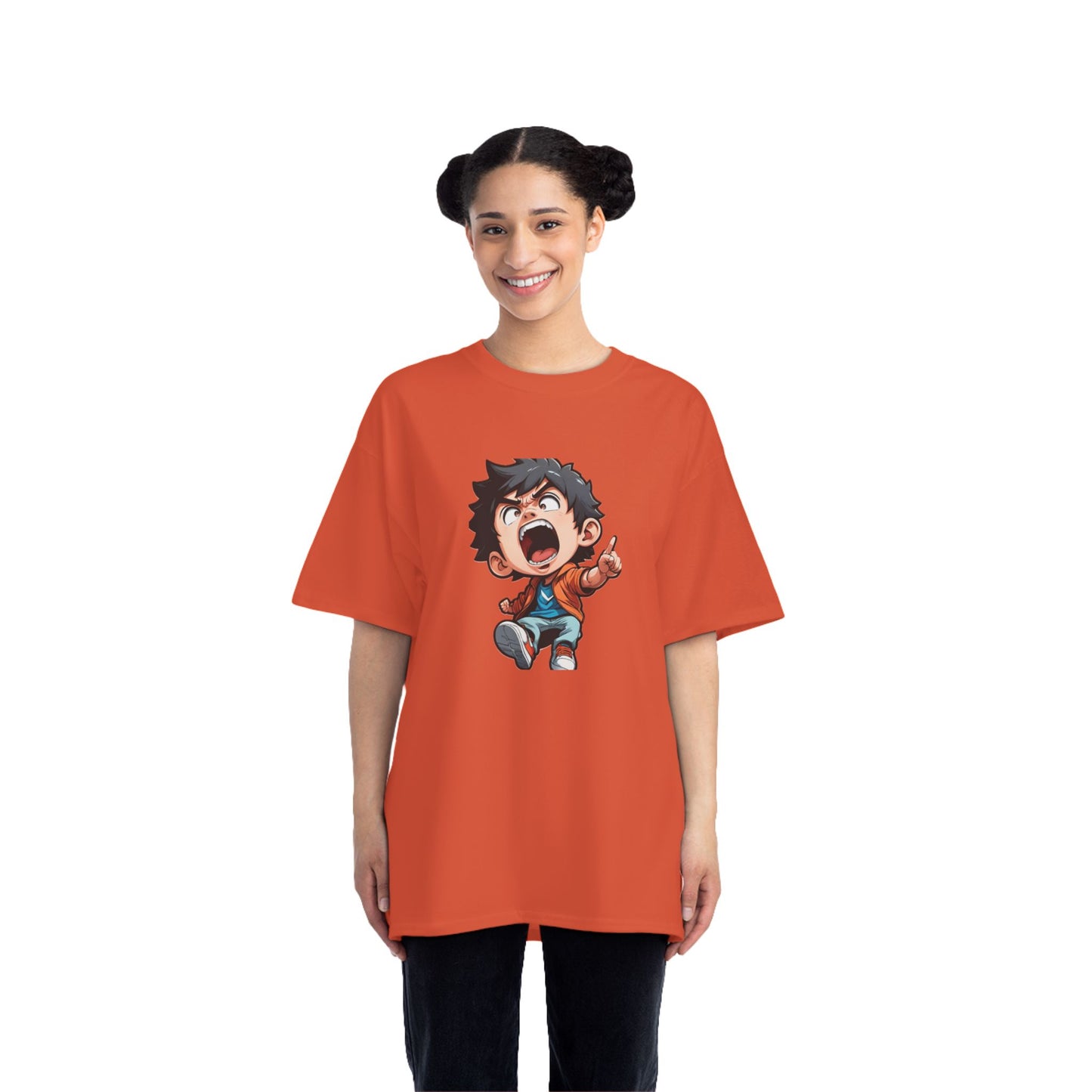 Mood of the Day Anime T-Shirt, Japanese Anime Style Boy Cool Graphic Tee Pop Art Manga Shirt Streetwear Casual T Shirt Unique Design
