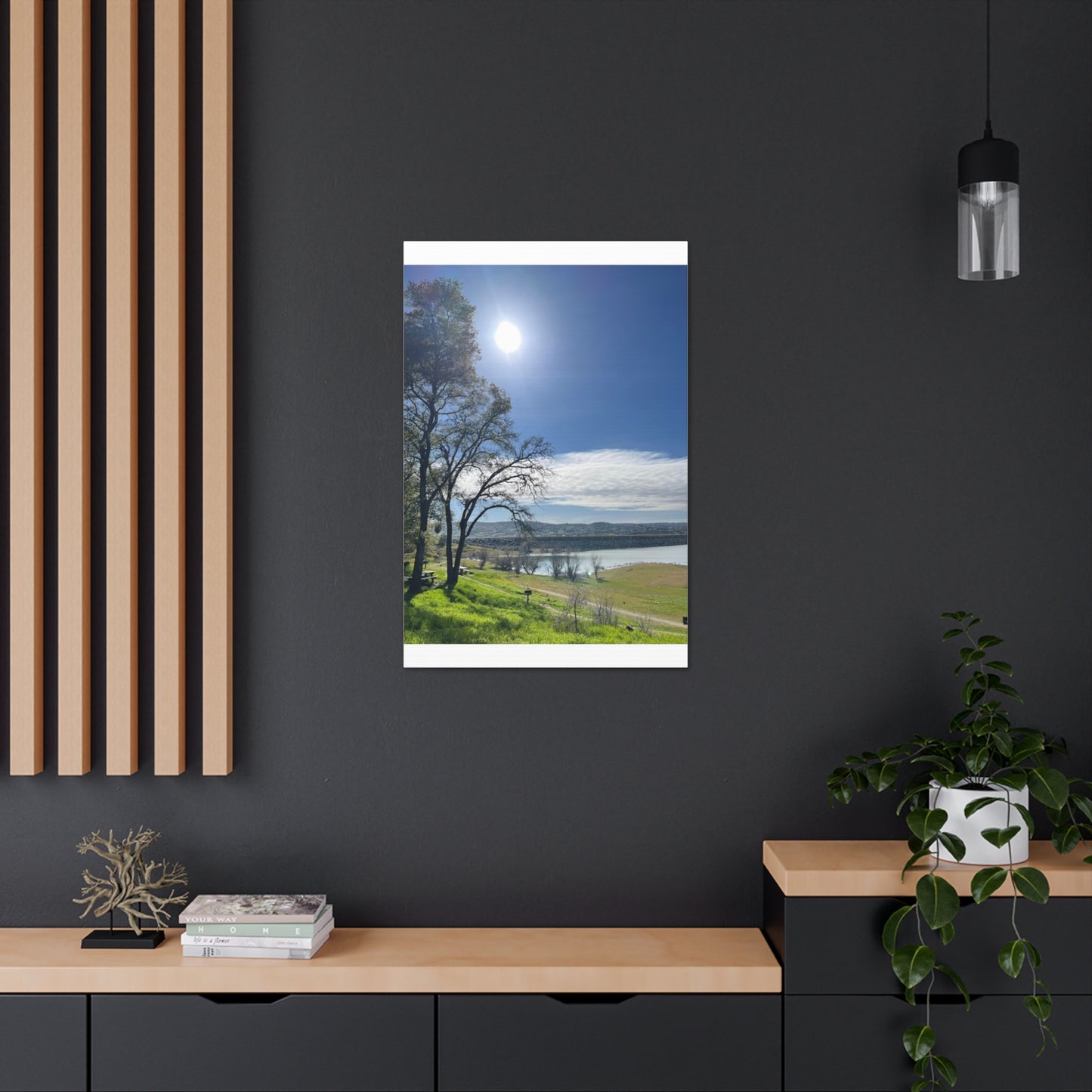 Tranquil Lake Overlook | Canvas Print Gallery Wrap