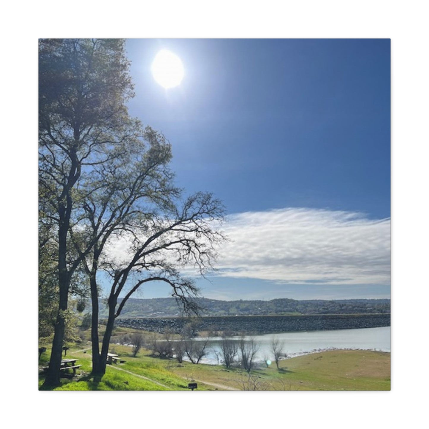 Tranquil Lake Overlook | Canvas Print Gallery Wrap