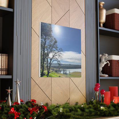 Tranquil Lake Overlook | Canvas Print Gallery Wrap