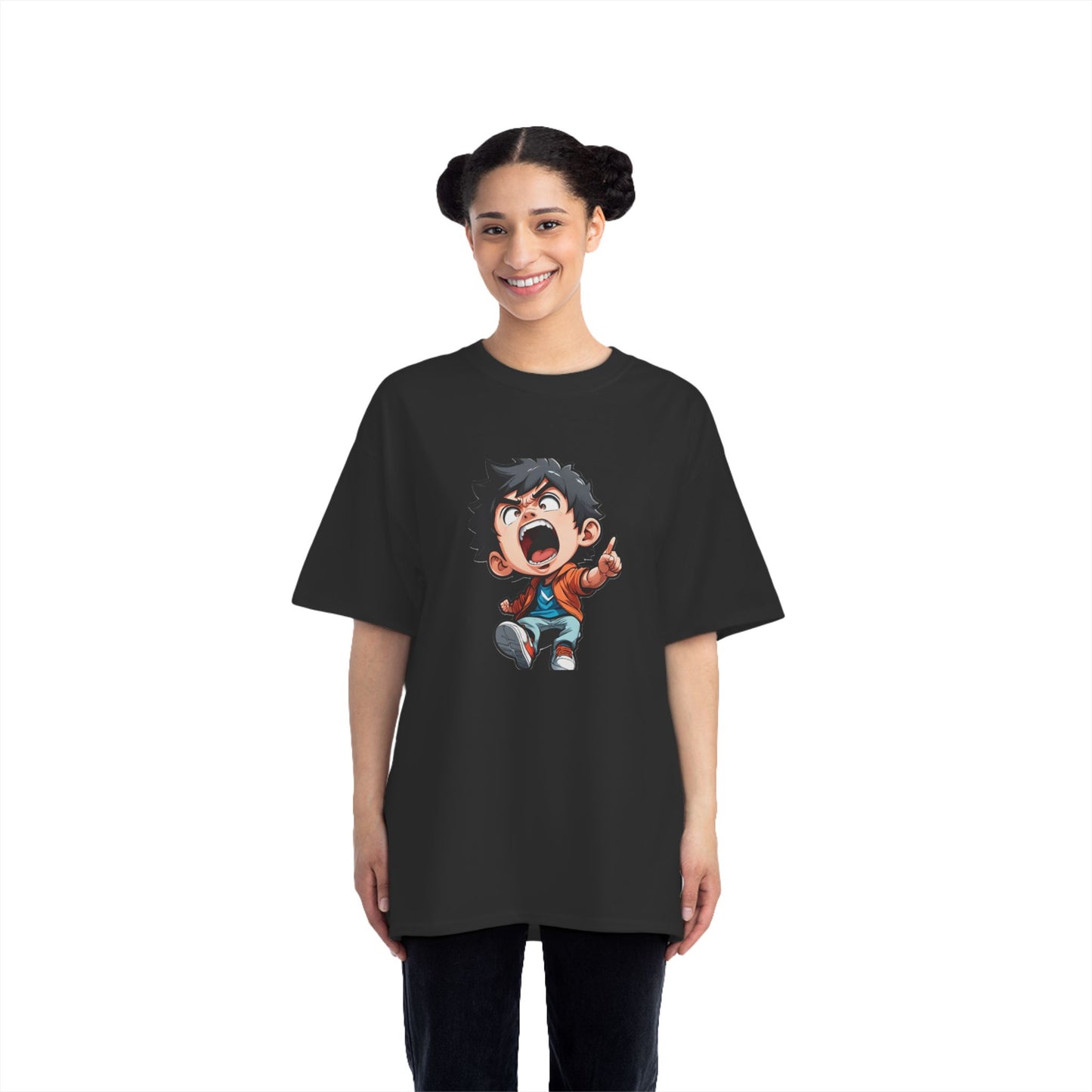 Mood of the Day Anime T-Shirt, Japanese Anime Style Boy Cool Graphic Tee Pop Art Manga Shirt Streetwear Casual T Shirt Unique Design