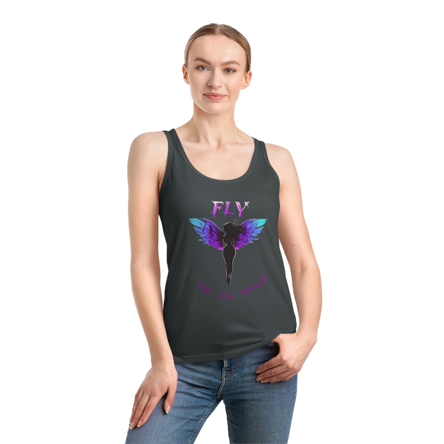 FLY Angel Tank Top | Concert Festivals Beach Summer Tank Top | Casual Inspirational Streetwear