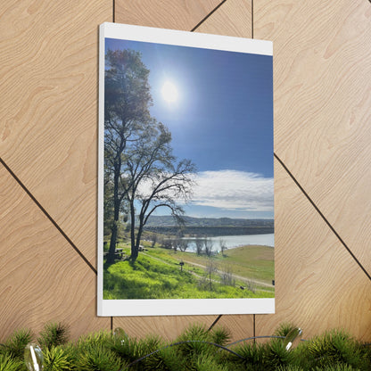 Tranquil Lake Overlook | Canvas Print Gallery Wrap