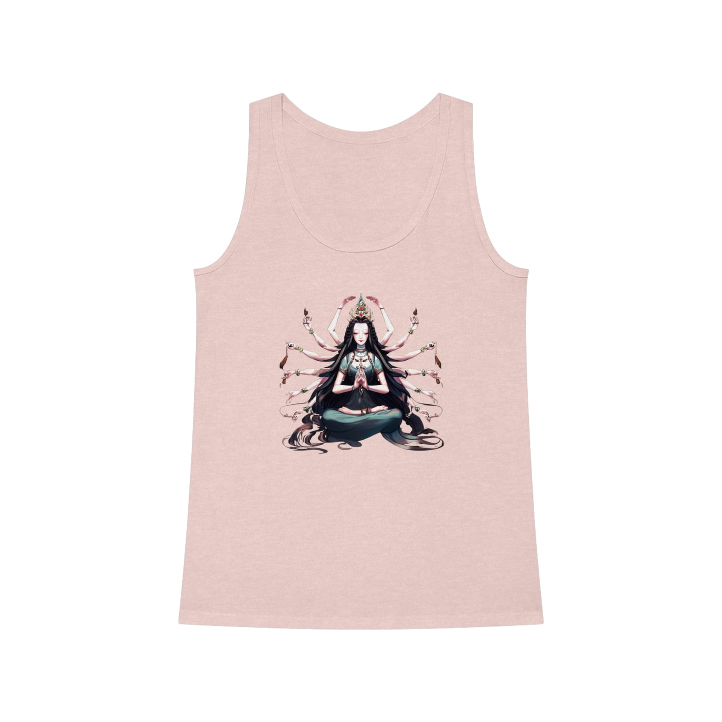 Goddess of Compassion Meditation Tank Top| Hip Cool Summer Casual Hangout Top | Workout Beach Streetwear