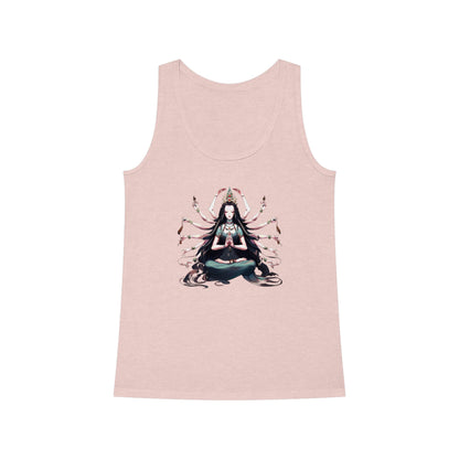 Goddess of Compassion Meditation Tank Top| Hip Cool Summer Casual Hangout Top | Workout Beach Streetwear