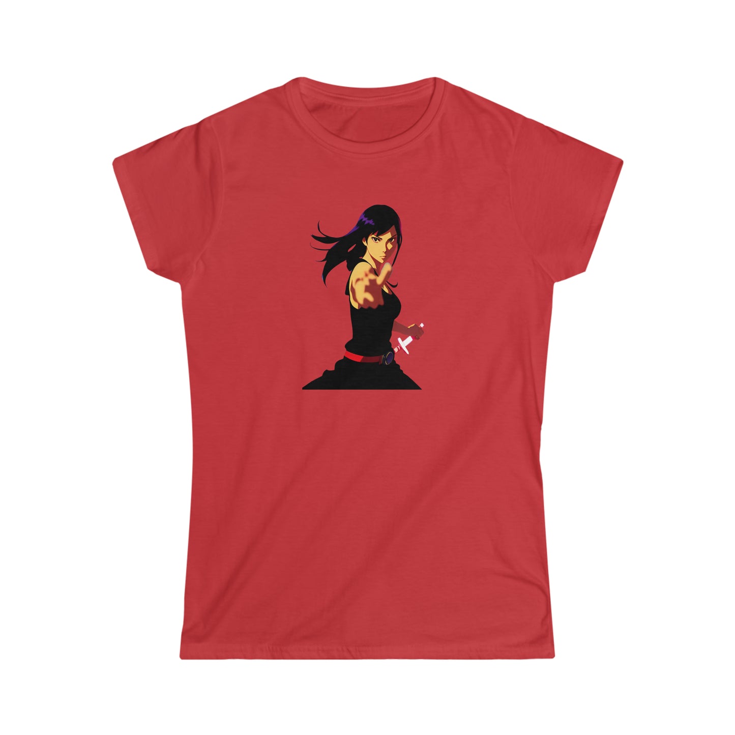 Anime Inner Warrior Girl Tee | Hip Cool Summer Casual Hangout T-Shirt | Workout Beach Tee