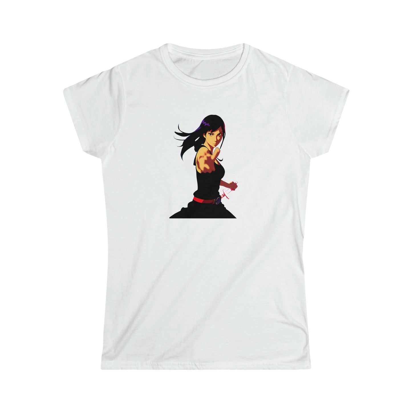 Anime Inner Warrior Girl Tee | Hip Cool Summer Casual Hangout T-Shirt | Workout Beach Tee