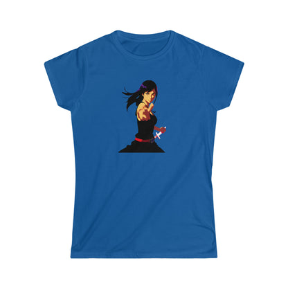 Anime Inner Warrior Girl Tee | Hip Cool Summer Casual Hangout T-Shirt | Workout Beach Tee