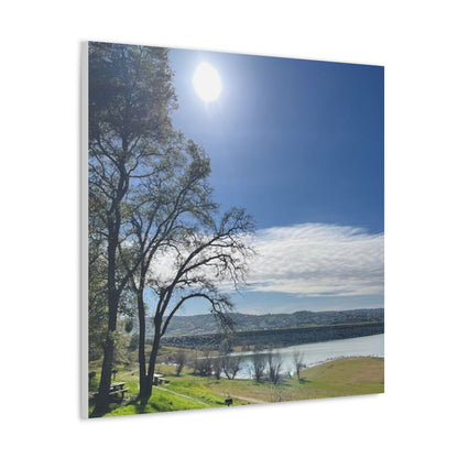 Tranquil Lake Overlook | Canvas Print Gallery Wrap